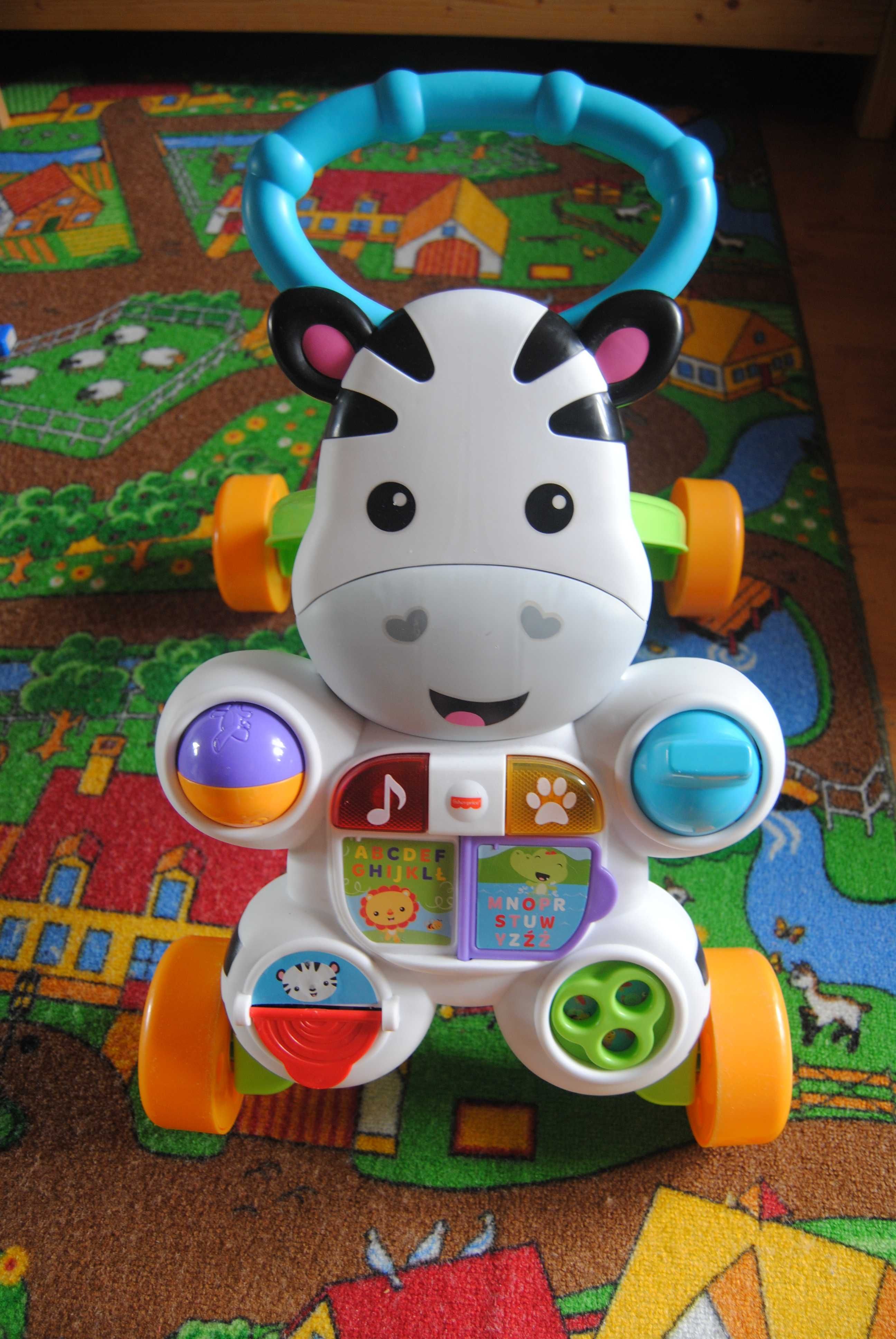 Chodzik Fisher Price Zebra DPL53 pchacz wielokolorowy