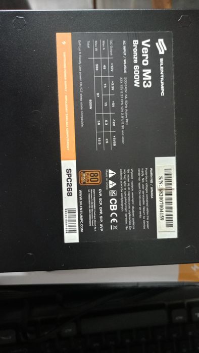 Zasilacz silentium pc Vero M3 bronze 600W