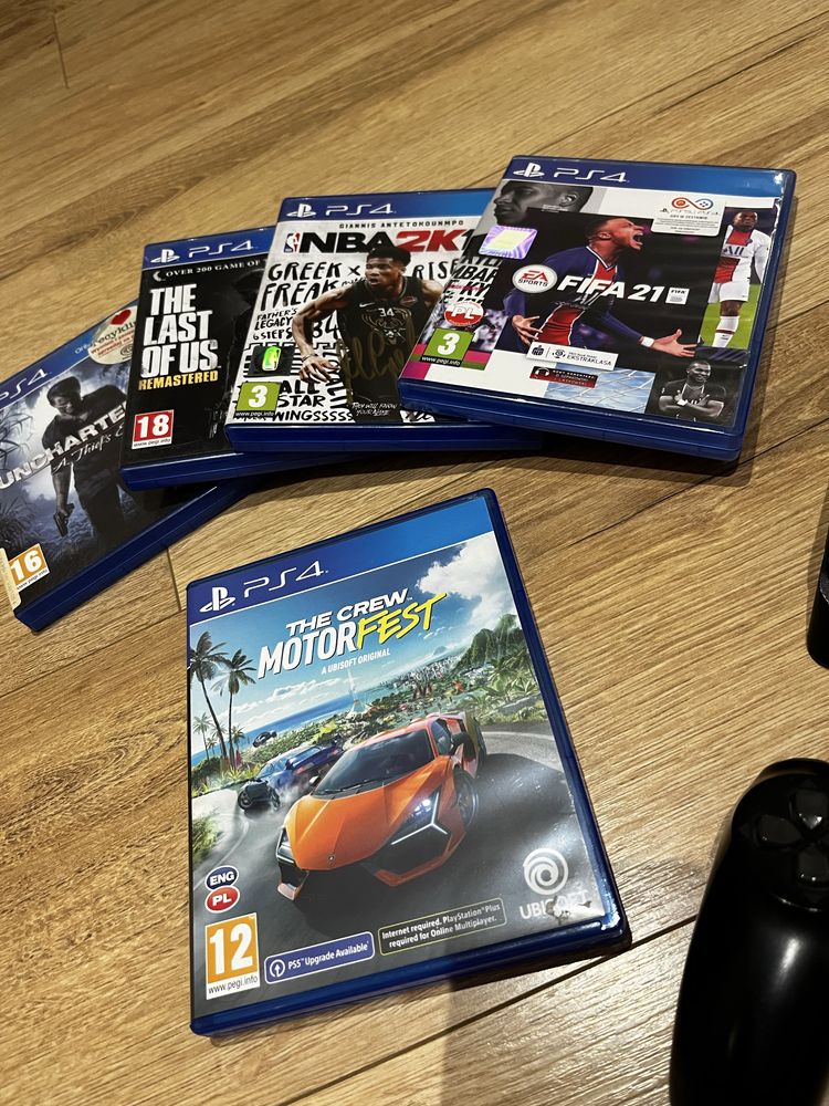 Ps4 500gb + zestaw gier