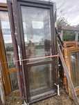 1x okno balkonowe 87x226 dab bagienny biale RU (dostawa, braz)