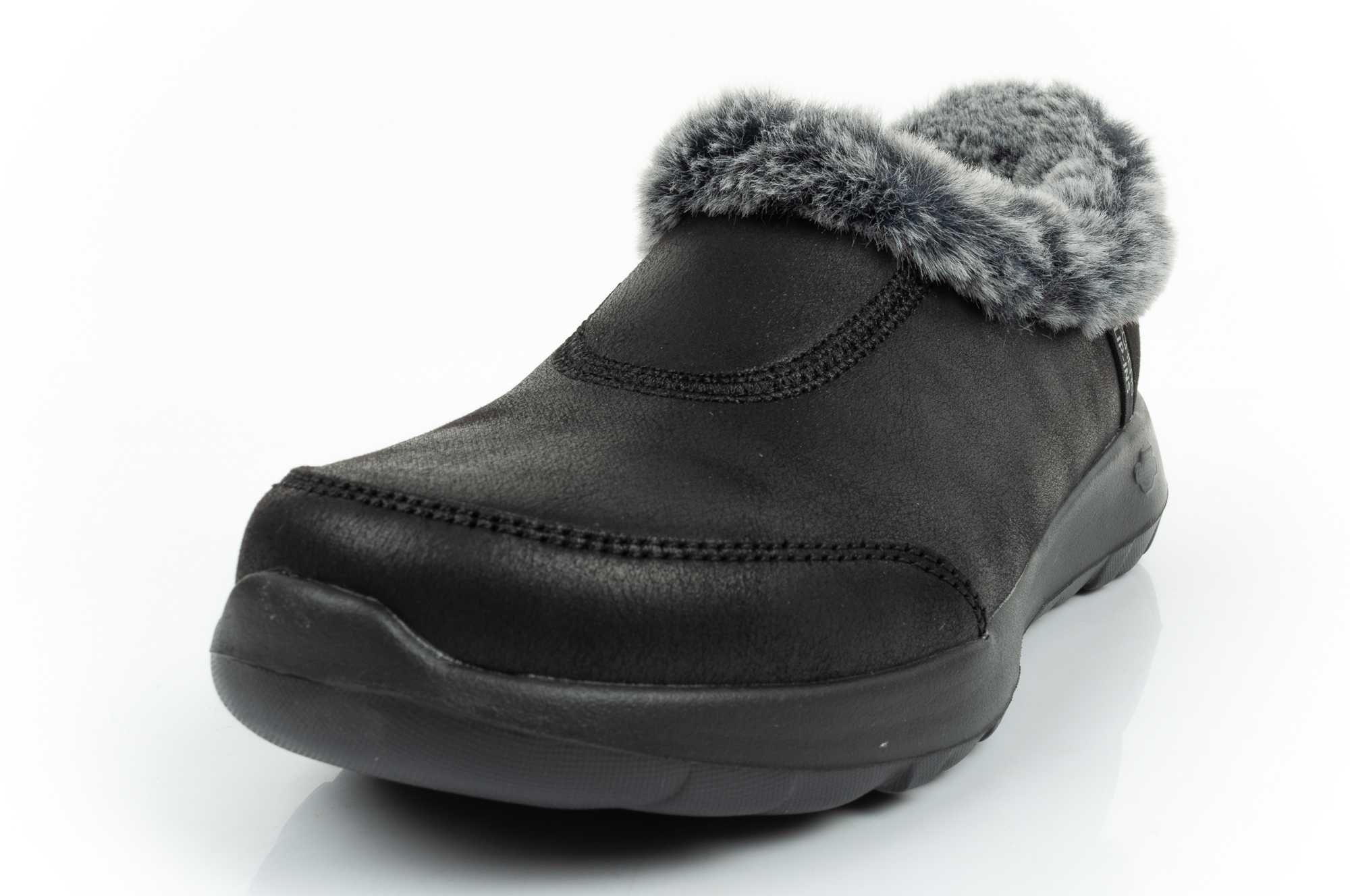 Buty zimowe Skechers ON-THE [175490/BKGY] SLIP-IN