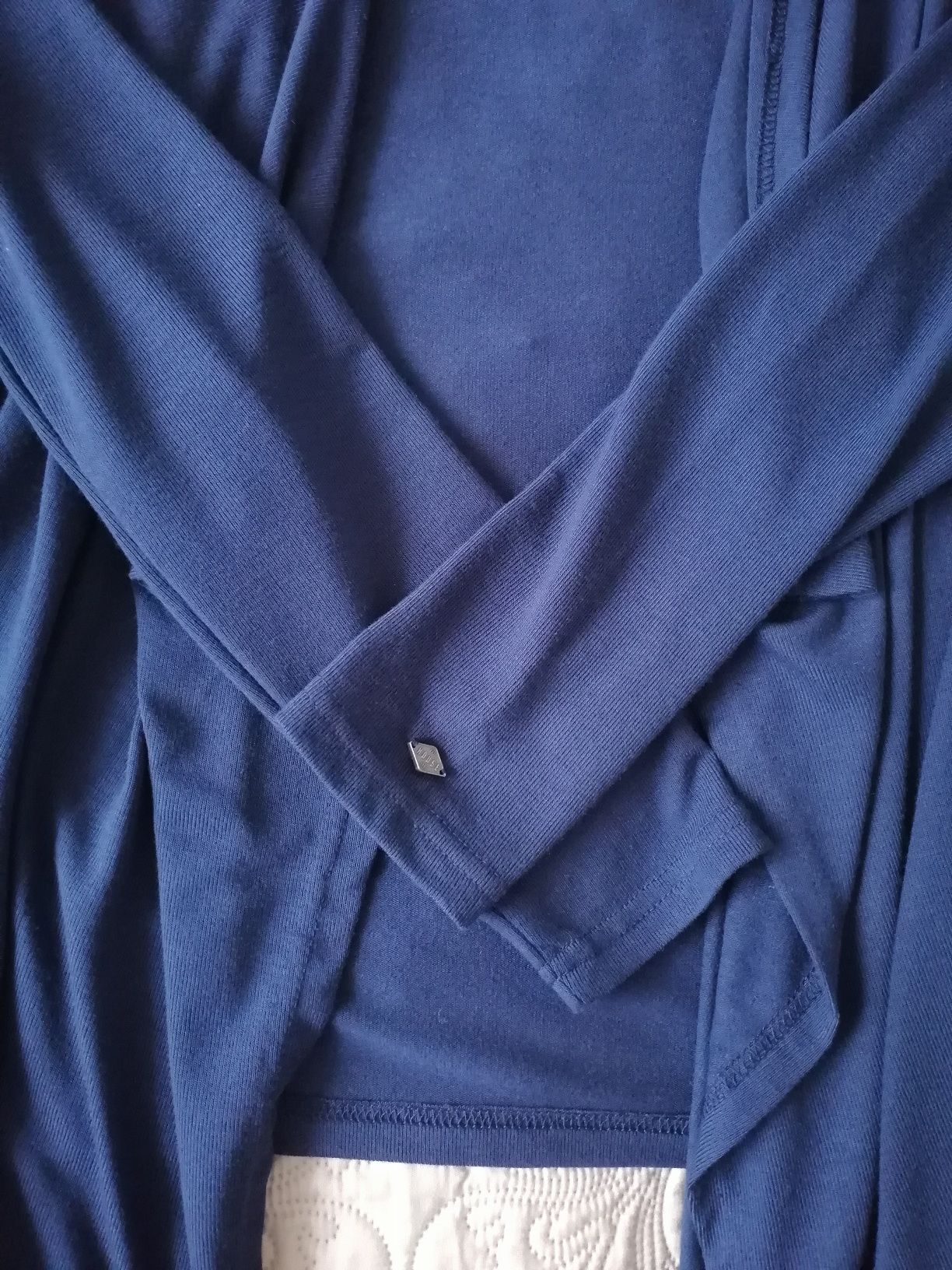Sweter kardigan granatowy M. Nowiutki.