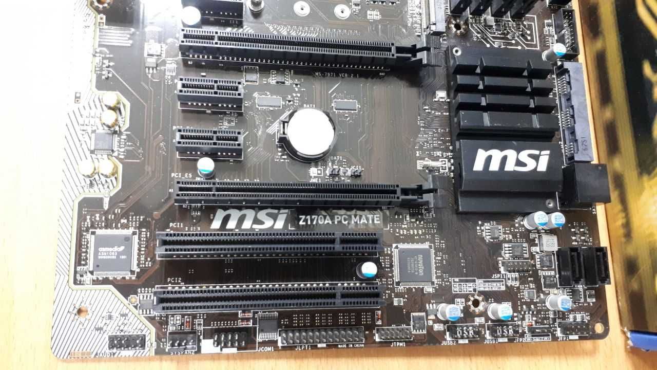 Материнская плата MSI Z170A PC Mate s1151 под 6 и 7 поколение процов