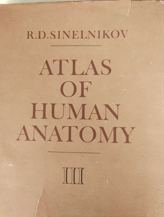 ATLAS OF HUMAN ANATOMY R.D.Sinelnikov komplet, 1, 2 i 3 tom