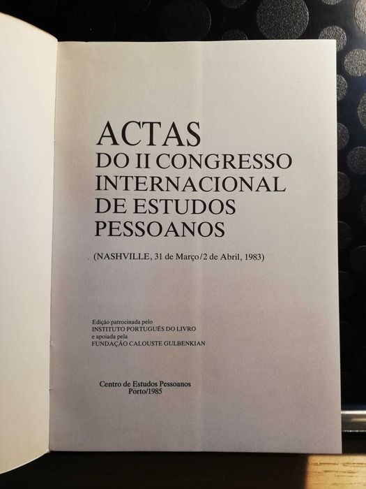 Fernando Pessoa - Actas do 2.º Congresso Internacional