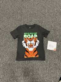 T-shirt z cekinami tygrys h&m 104