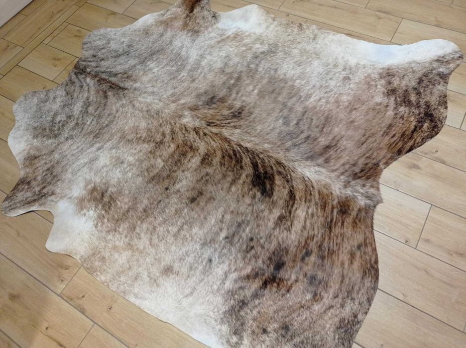 Dywan SKÓRA BYDLĘCA Tygrys beżowo-brązowy Krowa skóra naturalna