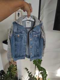 Katana kurtka jeansowa z dresowymi rękawami dżinsowa 110