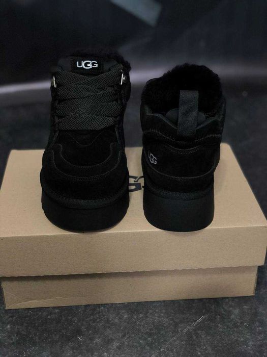 Черные зимние кроссовки UGG Lowmel на меху по супер цене