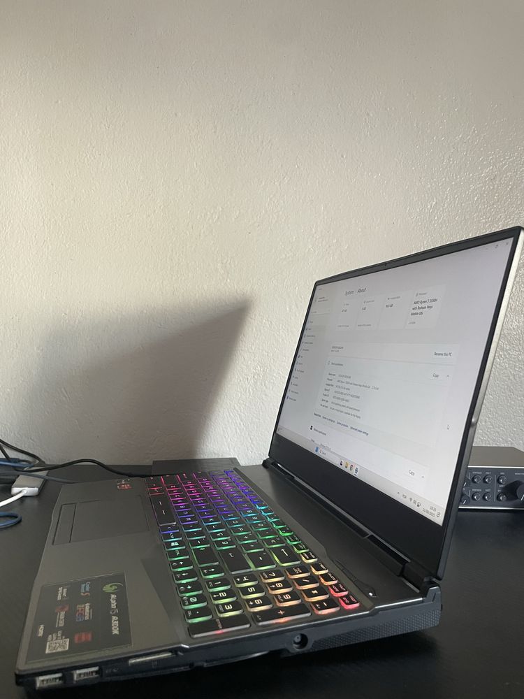 Portátil gamer MSI alpha 15 A3DDK