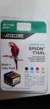 Pack 4 Tinteiros compatível  Epson T16 XL Cores