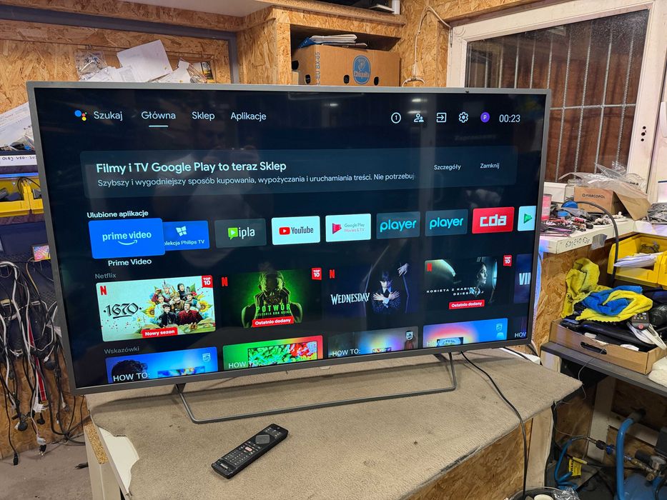 Telewizor TV Android Philips 55PUS73035 Led 4K AmbiLight DVBT2 55 Cali