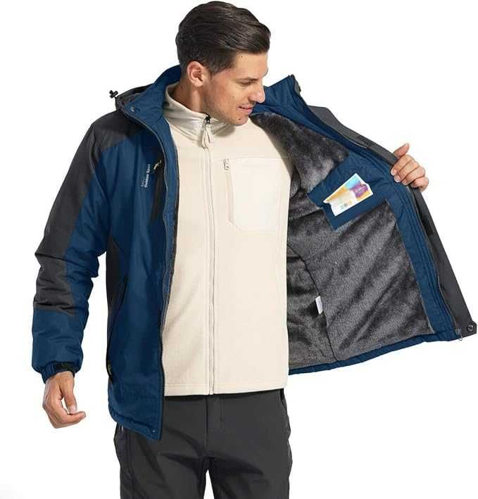 Nowa męska kurtka / parka / soft shell /zimowa /R-L / KEFITEVD !A1009!