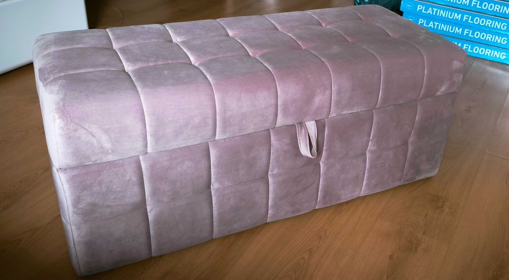 Pufa skrzynia siedzisko welurowa stan idealny