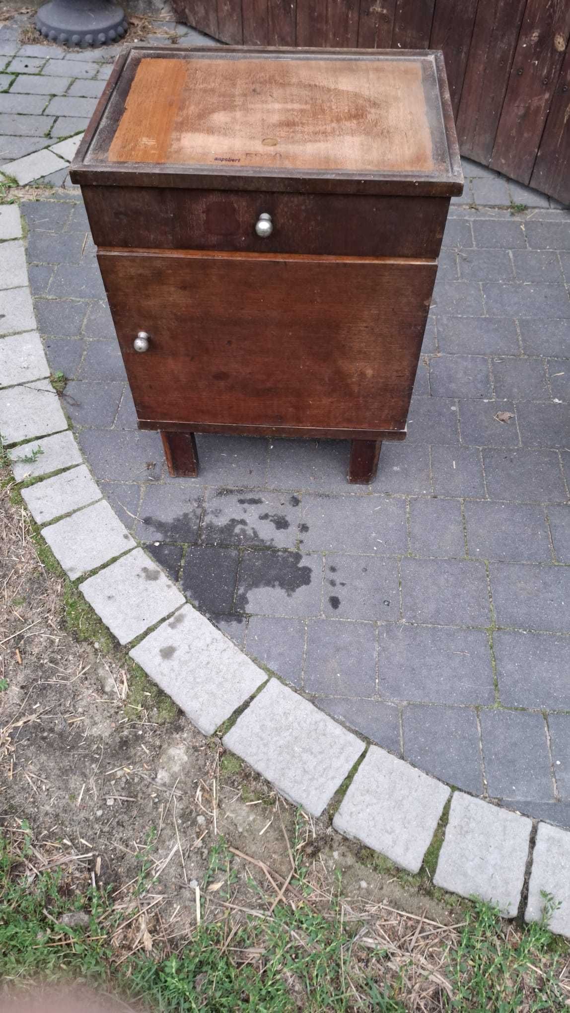 Retro Toaletka z lustrem + szafka wczesny PRL Vintage