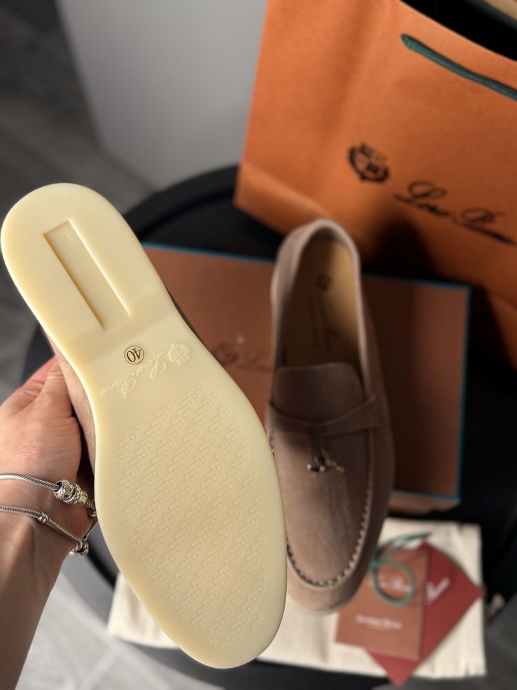 Лофери жіночі лоро піана loro piana lp summer walk лоріки лоферы туфли