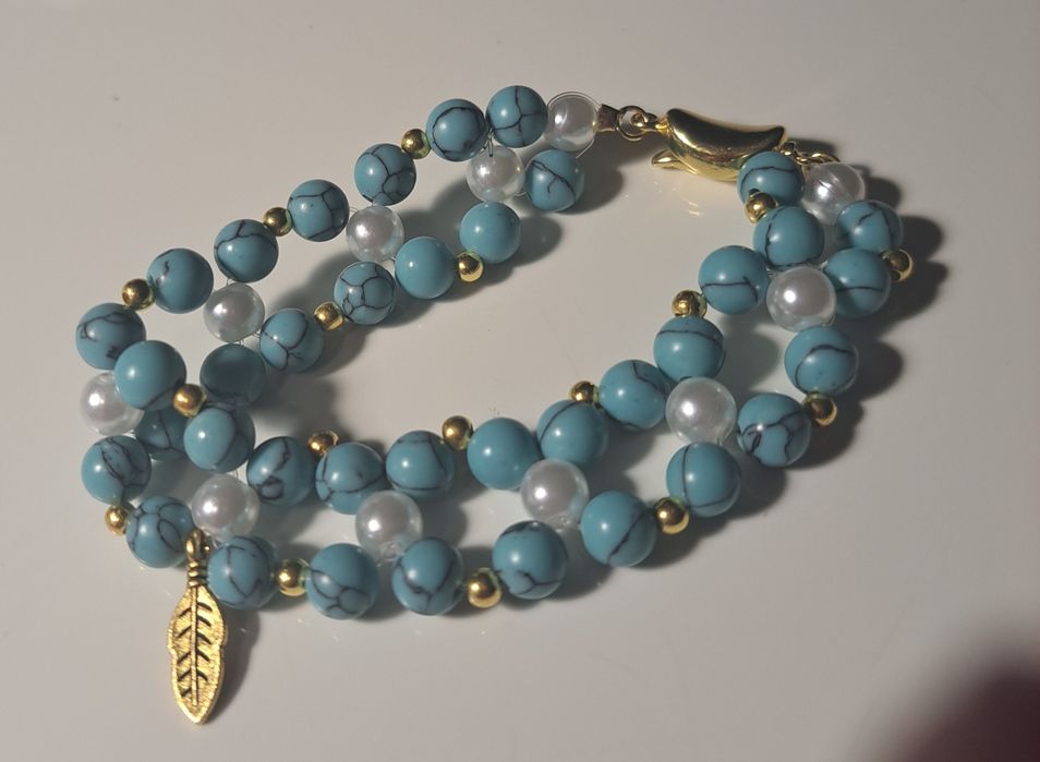 Bransoletka  - turkus "kamienie strzelca"