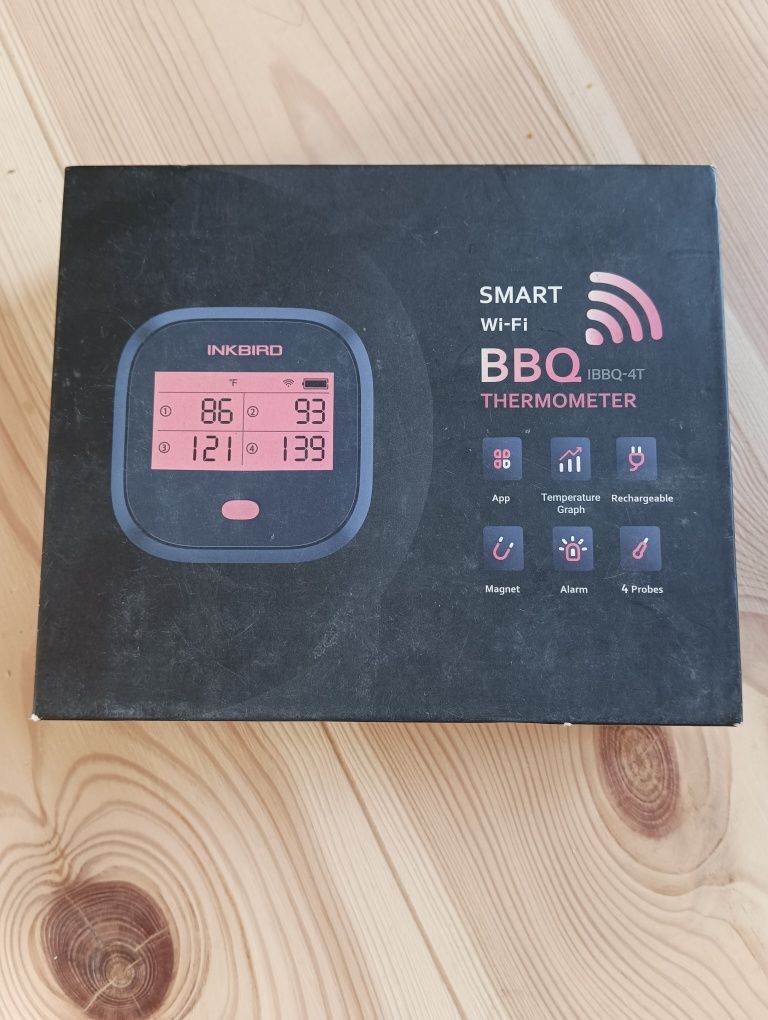 Termometr Cyfrowy do mięsa grilla kuchenny z sondą INKBIRD IBBQ-4T