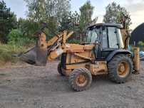 Case 580  Case 580 SLE 4x4 widły krokodyl