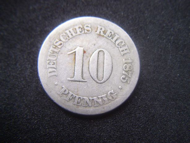Stare monety 10 fenig 1875 J Niemcy /2.2