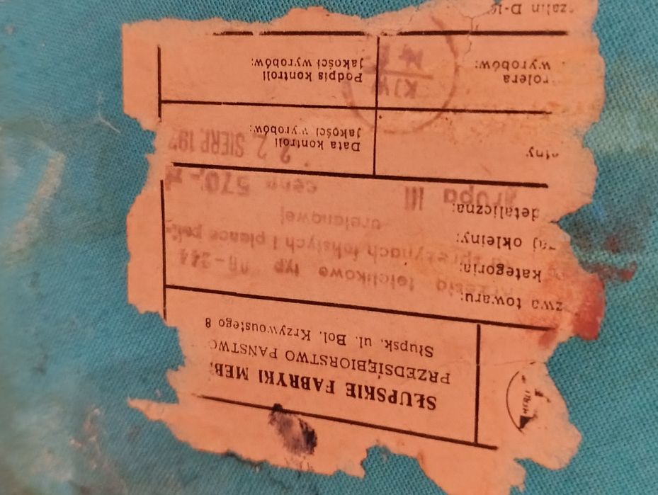 Krzesło tapicerowane typ 200-244, Słupskie Fabryki Mebli, Polska, lata