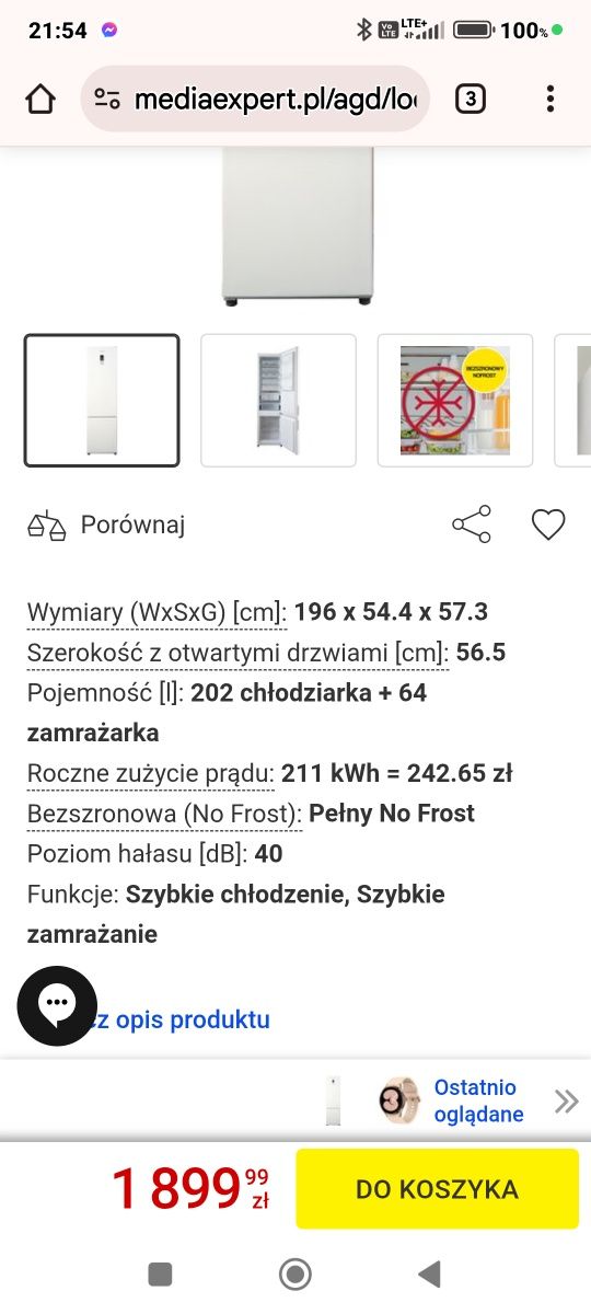 lodówka chłodziarko-zamrażarka MPM 311
