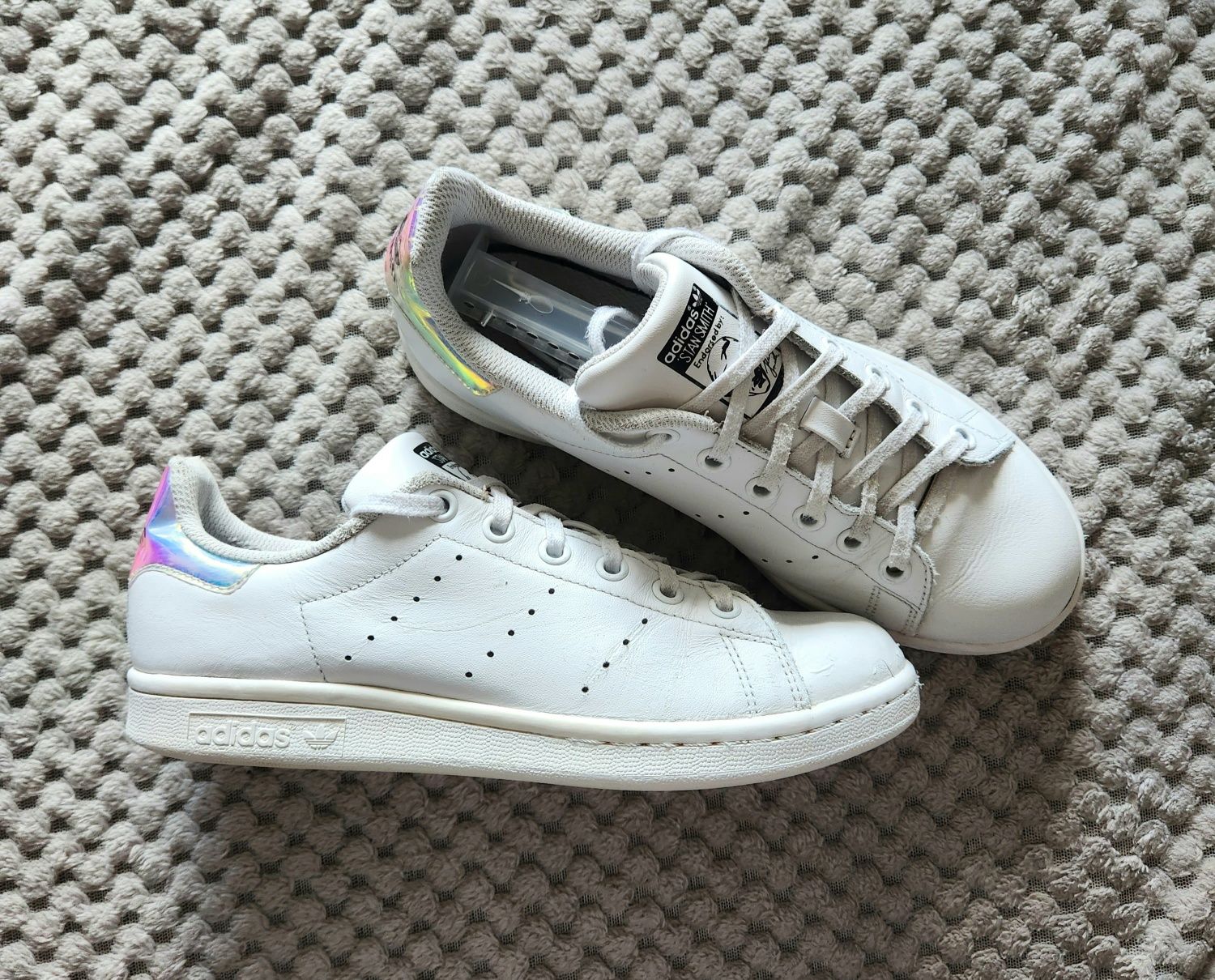 Adidas Stan Smith J Buty Sneakersy Trampki Tenisówki Damskie Białe