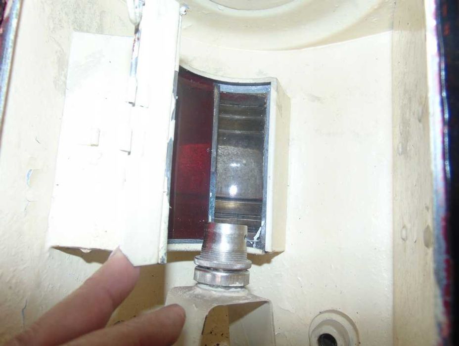 Stara lampa okrętowa z lat 50,industrial