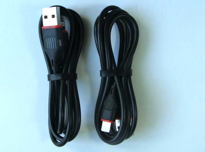 Кабель Lightning USB - 2 шт iPhone iPad Borofone (чорний)