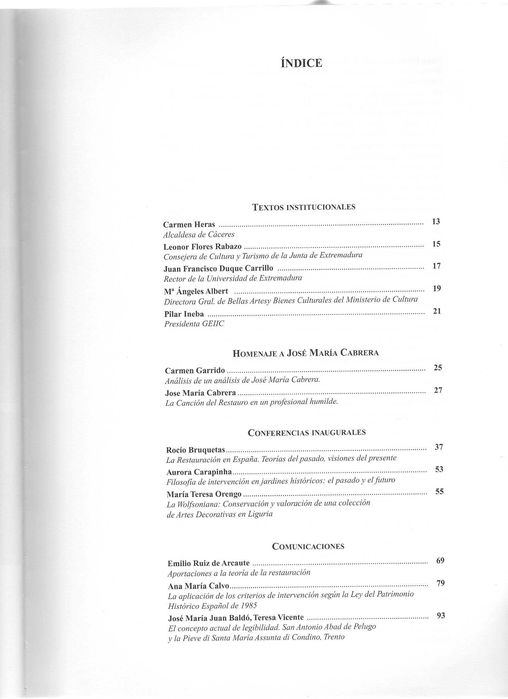 Livro "La Restauración en el Siglo XXI", IV Congreso ... IIC