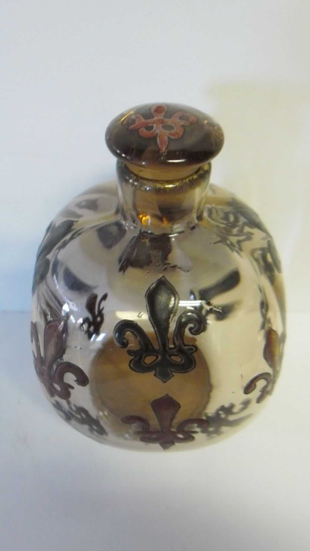 único antique francês frasco de perfume-assinado Emile Gallé