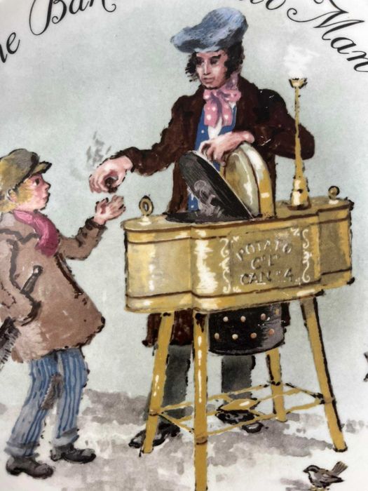 Talerz Wedgwood Bradex Baked Potato Man John Finnie uliczny sprzedawca