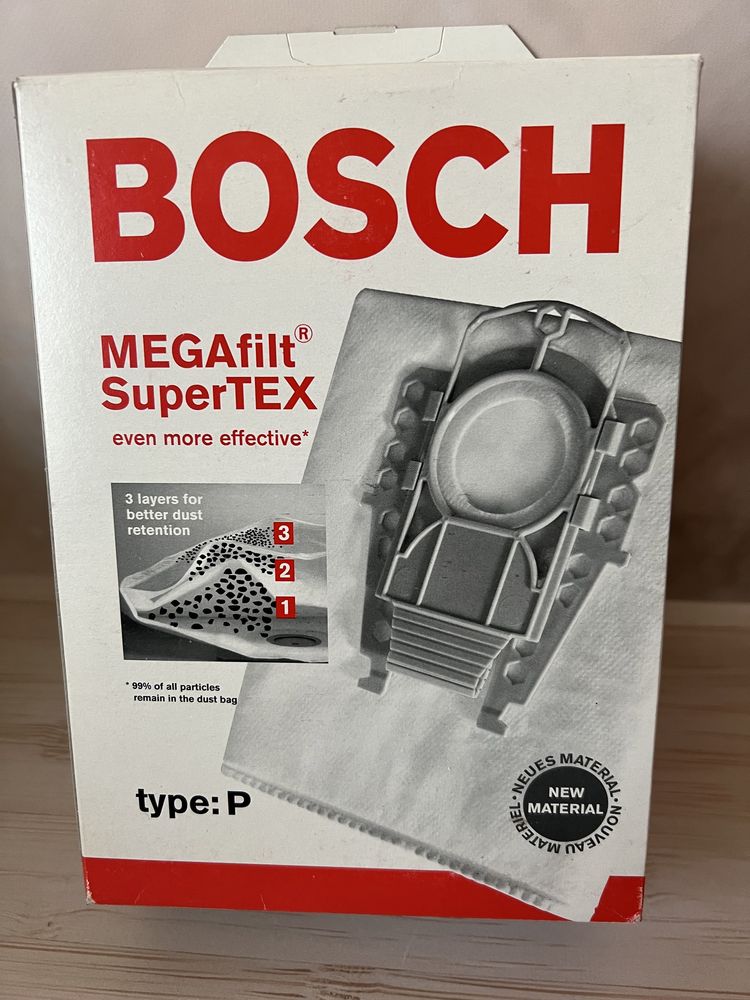 Одноразовий мішок для пилососа Bosch type P