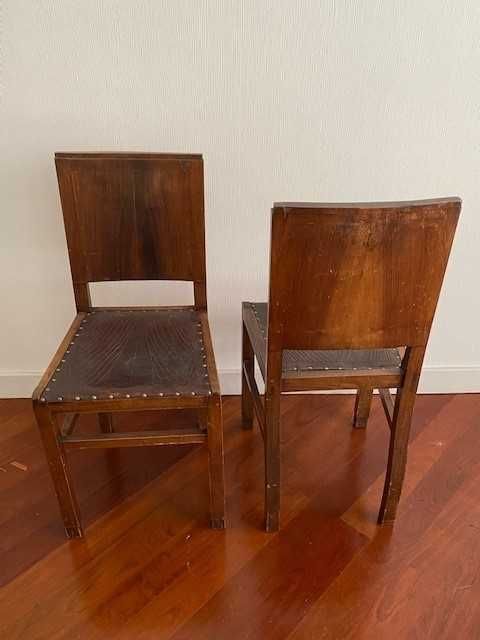 Conjunto 2 cadeiras de madeira