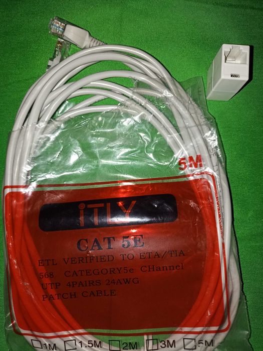 ... LAN cat5e интернет кабель 5 метров