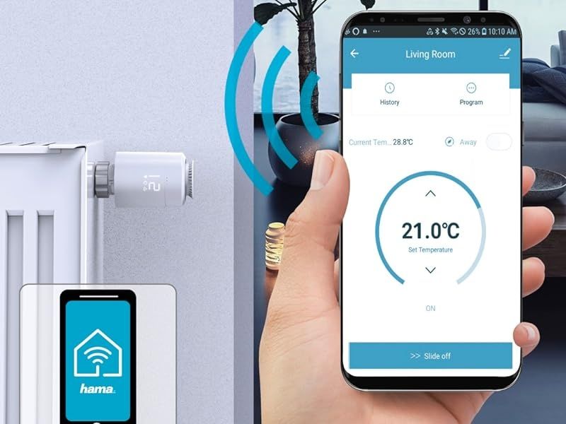 Głowice termostatyczne Hama Zigbee Wi-Fi regulator grzejnika