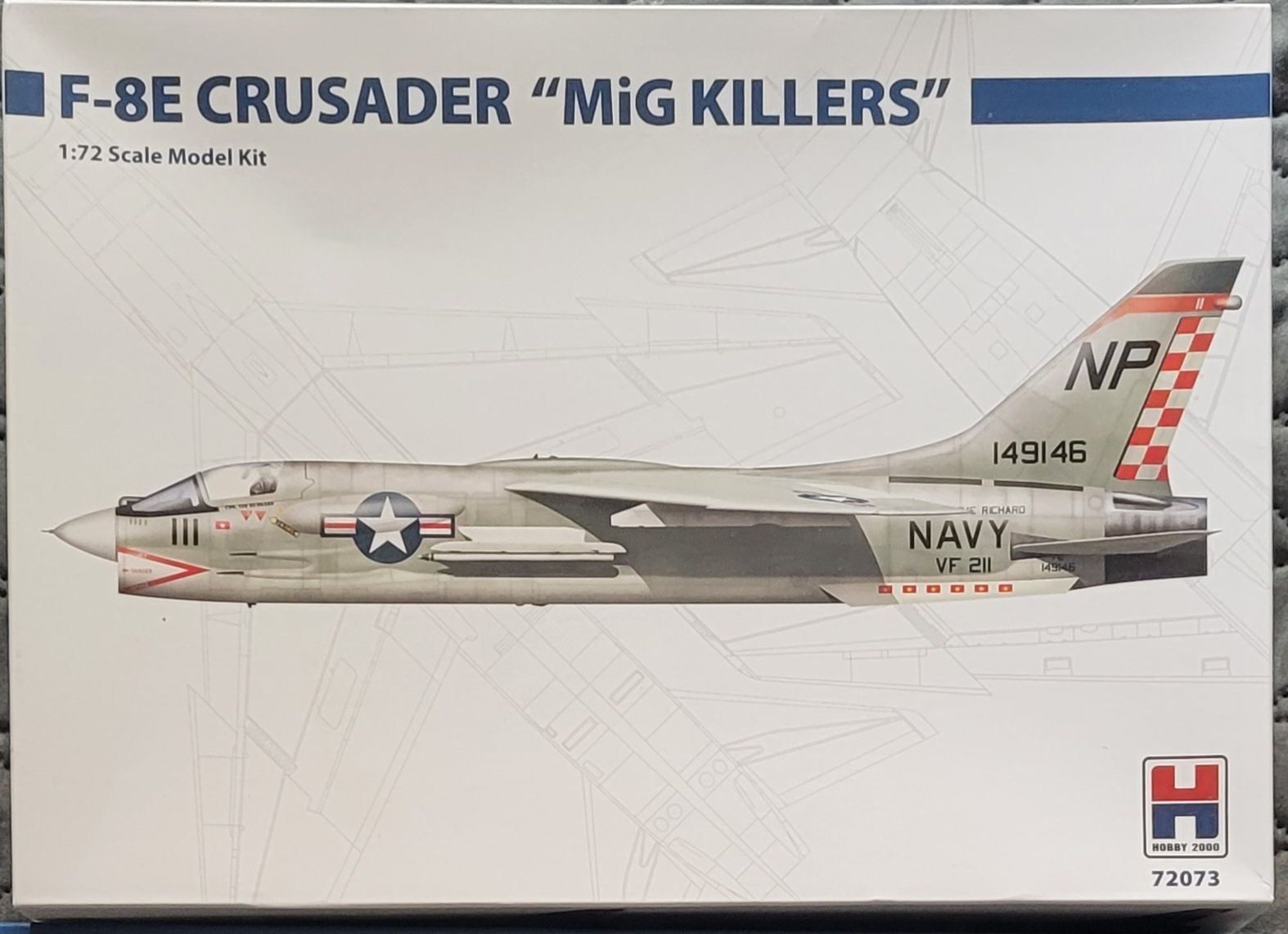 Kit modelismo 1:72 Hobby 2000 F-8 Crusader