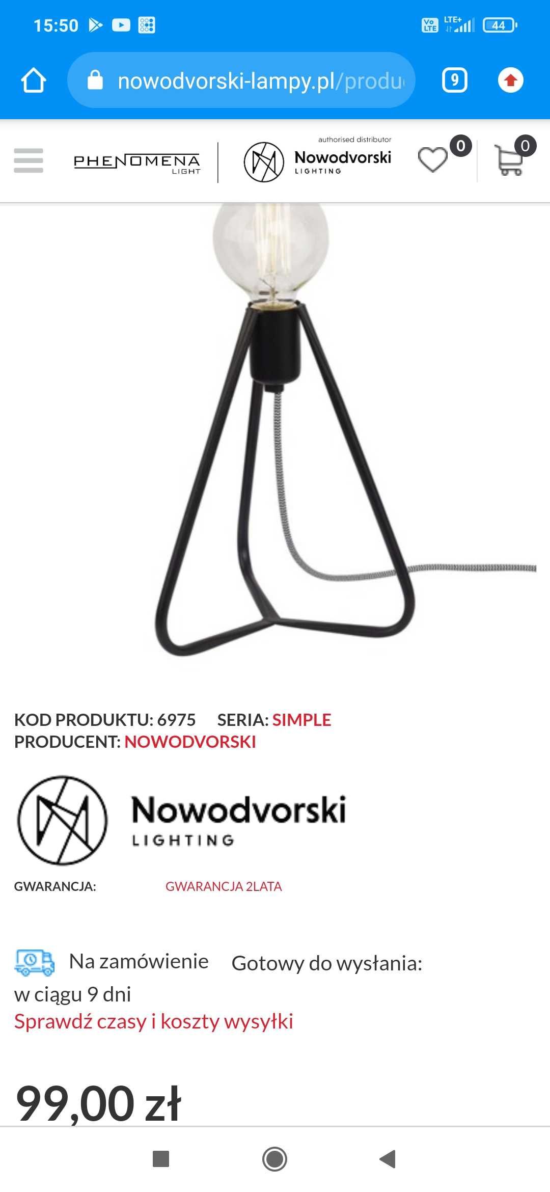 Lampy 3 rodzaje NOWE