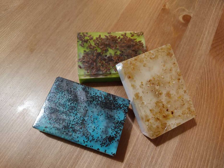 Sabonete artesanal esfoliante