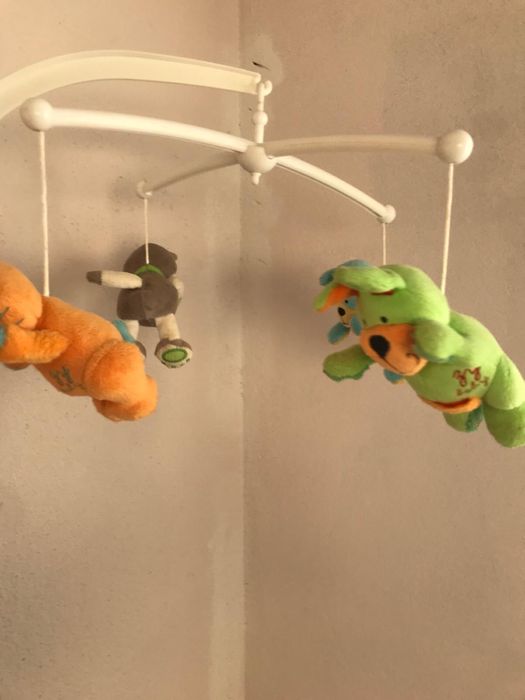 Varios acessorios de puericultura.