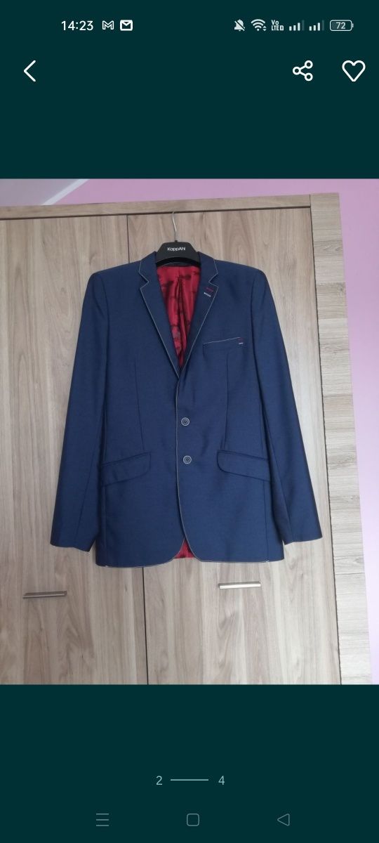 Granatowa marynarka męska L/50