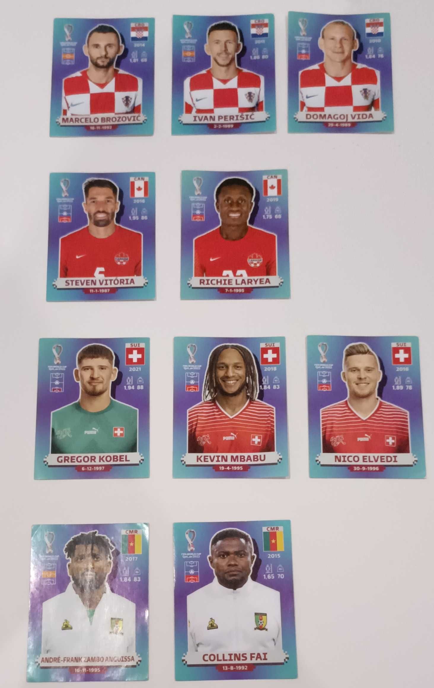 Cromos caderneta mundial 2022