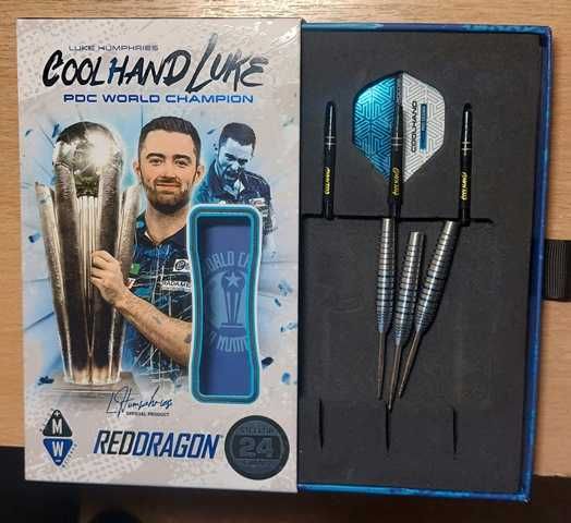 Red Dragon Luke Humphries TX3 Cool Blue SE 90% steel 24