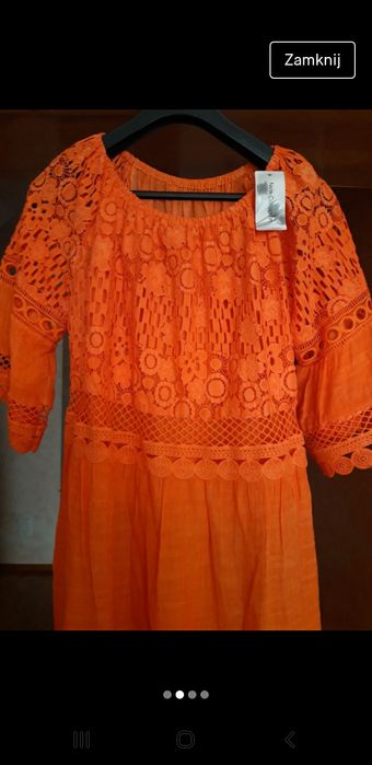 Tuniczka z gipiury roz 44