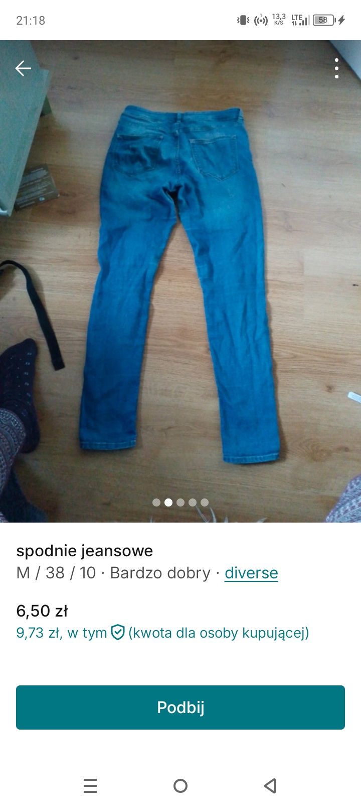 spodnie jeansowe