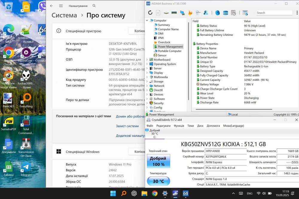 HP Elite Dragonfly G3 13.5 i7-1265 32 ddr5 512 bat 9ч 1.1кг Гарантия