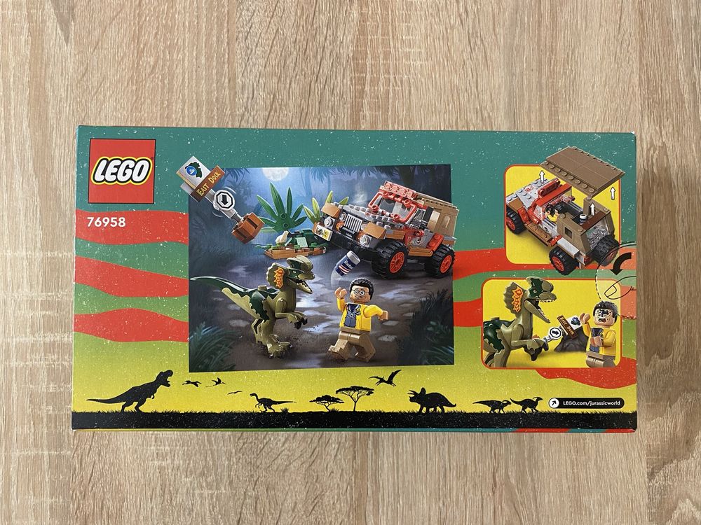 Nowe Lego Jurassic World Zasadzka na dilofozaura 76958 Okazja