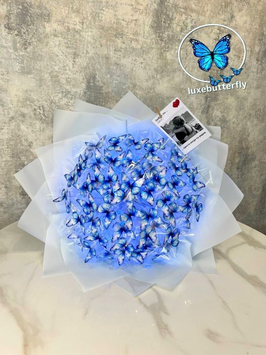 Букети з метеликів + листівка в подарунок | завжди в наявності!