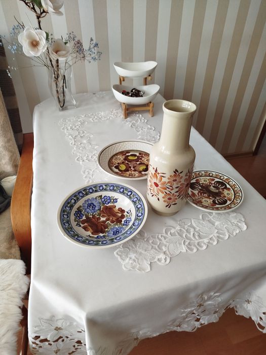 Talerze dekoracyjne ręcznie malowanee