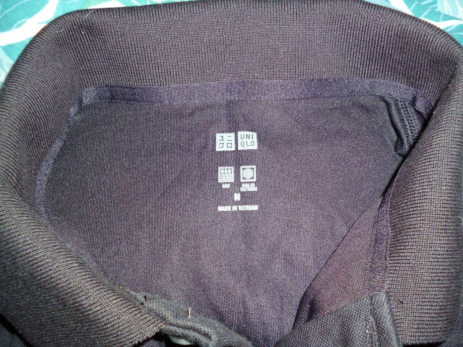 Чорна чоловіча футболка polo coolmax L  H&M